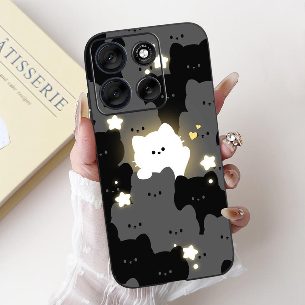 5G For Motorola Moto G56 G86 Cover For Motorola Moto G86 Case Silicone Fashion Butterfly Luxury Cute Funny Painted Back Cover