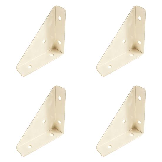 4 Stück Winkelverbinder Kaltgewalzter Stahl Eckwinkel 90 Grad Stahl Verstärkungswinkel Rostbeständige Möbelverbinder