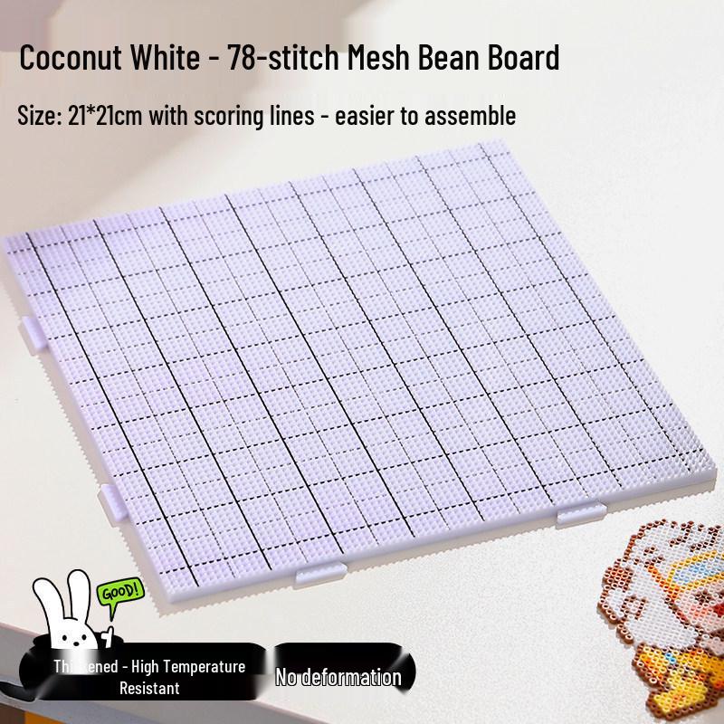 Planche à Perles Perler 78 Broches Résistante aux Hautes Températures, Outil à Base Épaisse Non Déformable.