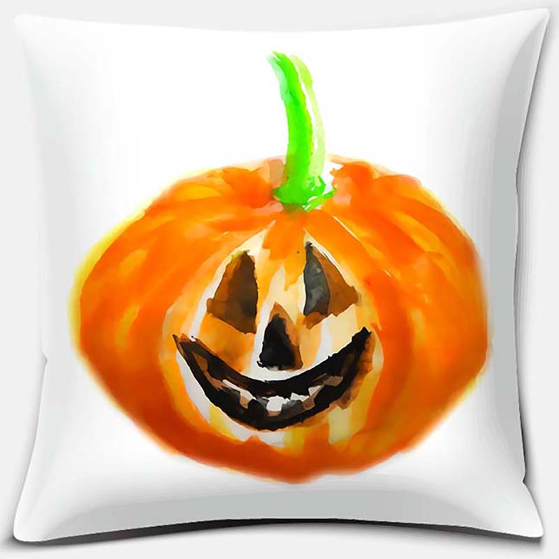 Pumpkin Halloween Thanksgiving Printing Series Pattern Pillowcase Square Pillowcase Home Office Decoration Pillowcase