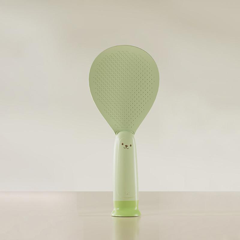 

1 шт., стоячая ложка для риса с присоской, милый медведь, антипригарная ложка для риса для кухни, креативная антипригарная ложка для риса с рисунком из мультфильма