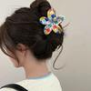 Uv-printed Frangipani HairpinFemale Seaside Vacation Back of The Head HairpinShark Clip