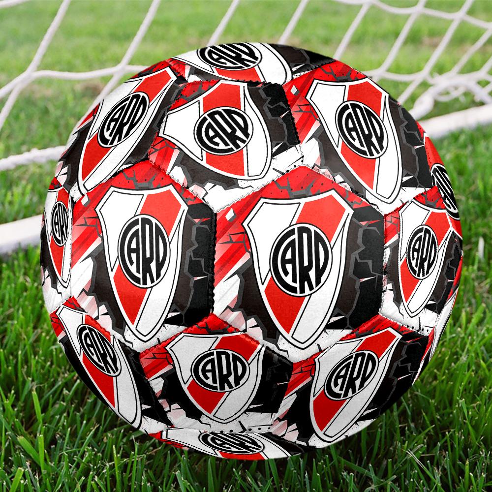 River Plate Fußball, bunt, für alle Altersgruppen geeignet, maschinengenäht, PVC-Material, Wettkampfqualität, langlebig und hoher Rückprall