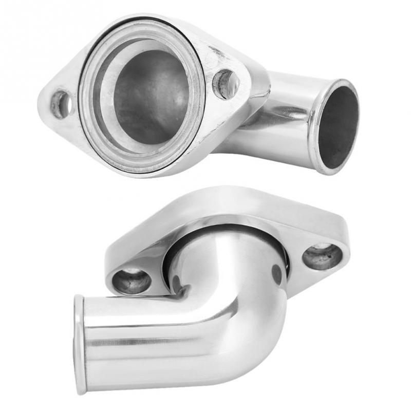 SBC BBC Chrome 15 degree Water Outlet neck thermostat housing 327 350 454 383