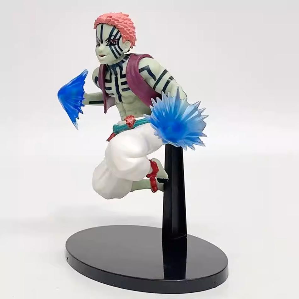 19cm Anime Figure Demon Slayer Figures Slayer Akaza Doll Figurine Warrior Action Figure Model Toys Anime Model Figure Car Doll