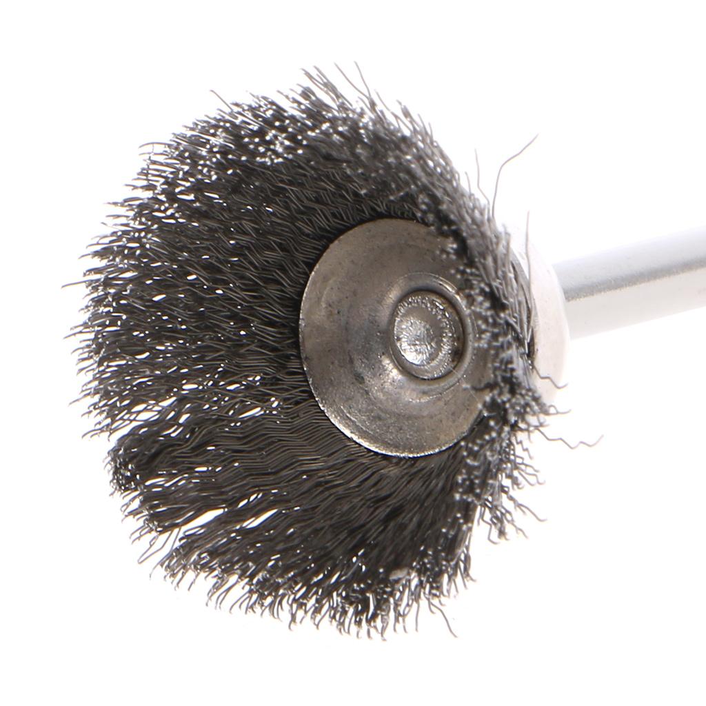 Wire Wheel Cup Brush Set Round Shank Wire Brush for Cleaning Rust Stripping & Abrasive 10 Pieces Stainless Steel