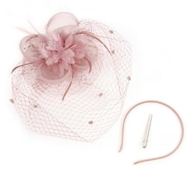 Feather Headdress Bridal Hair Accessory Simulated Flower Mesh Bridal Wedding Party Women Girls Jewelry Hair Accessories