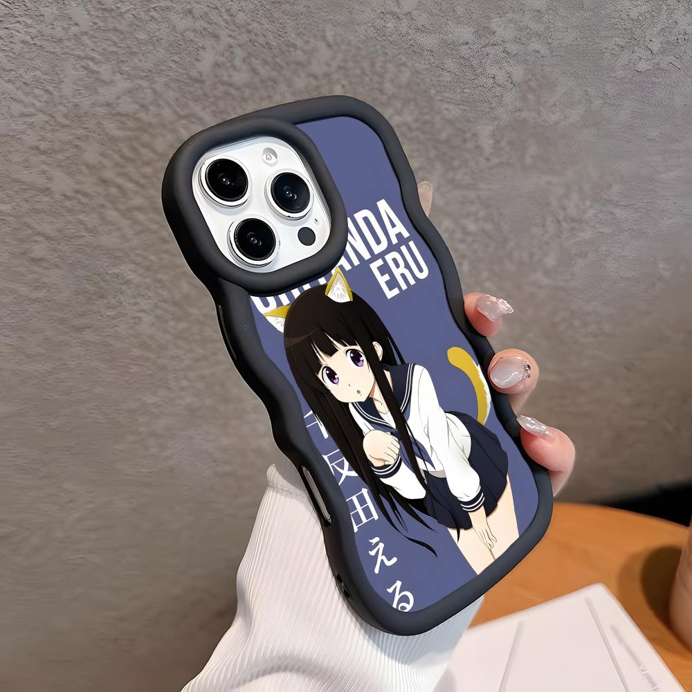 

Hyouka Chitanda Wavy Edge TPU Mobile Phone Case for iPhone 17 16 15 14 13 12 11 Air Pro Max Plus Colorful Cover iPhone 15