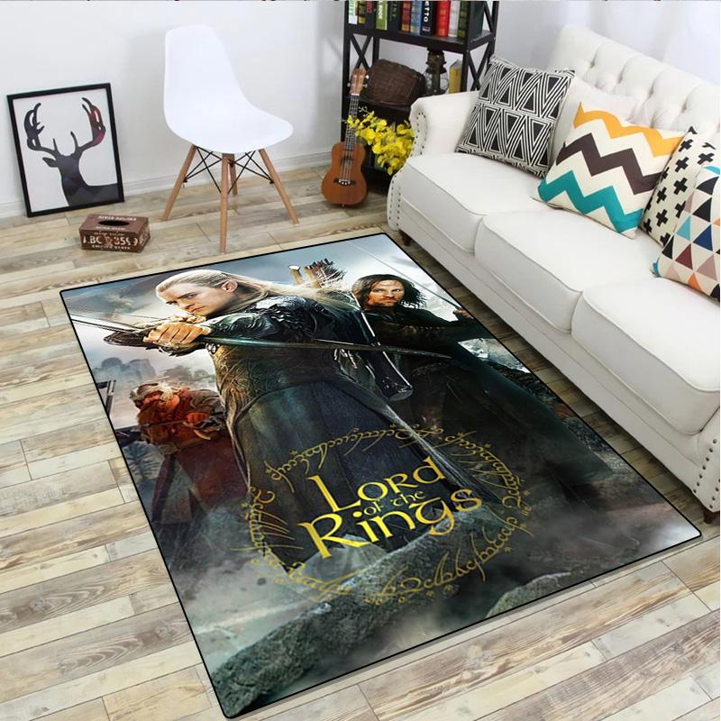 The Lord Of The Rings Carpet Office Decorative Carpet For Living Room Bedroom Door Mat Floor Rug Computer Chair Area Rug
