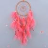 Feder-Traumfänger Bastelanhänger mit Flamingo-Charm für Heimdekorationen und Hochzeitsfeier-Wandbehang-Ornament