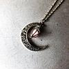 Fashionable Moon Pendant Luminous Necklace Punk Retro Gothic Women's Necklace