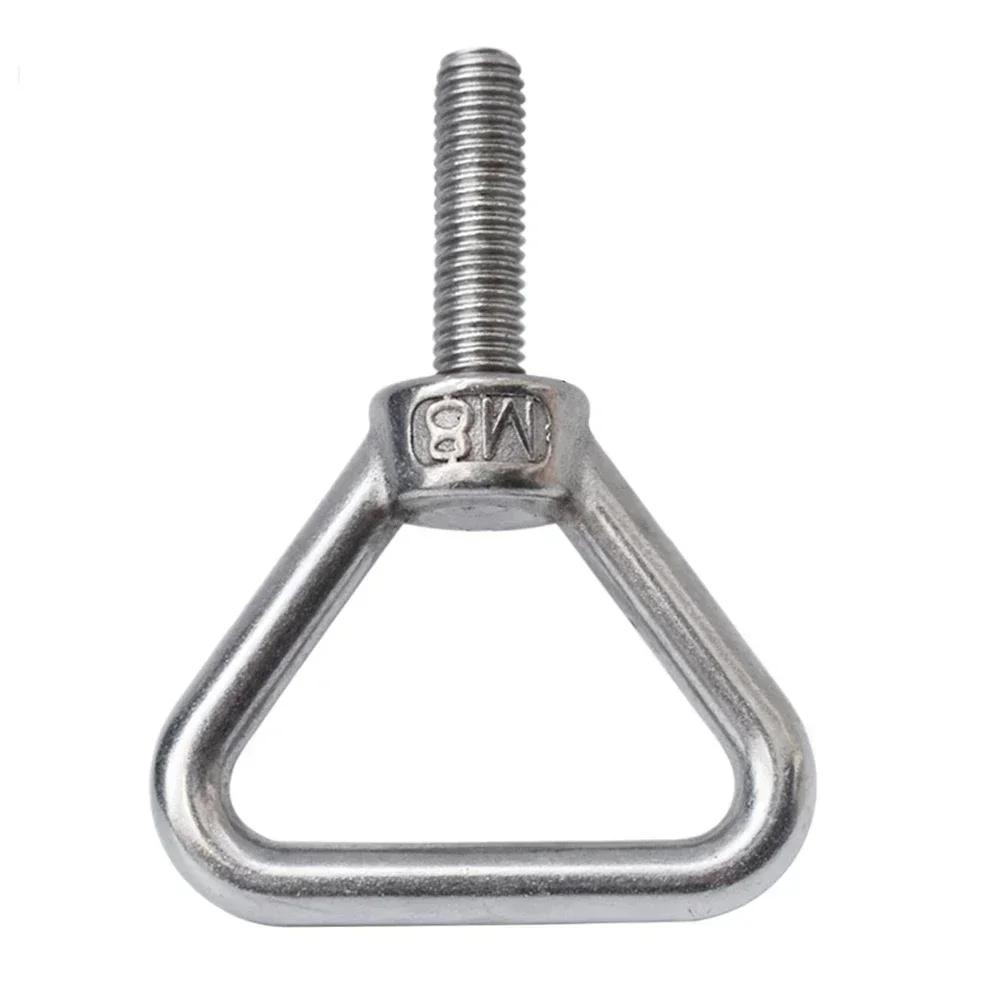 Perno de Ojo Triangular de Acero Inoxidable 304: Tornillo de Anilla de Elevación M8/M10 Resistente al Óxido Para Elevación de Carga Pesada Perno Portador de Carga Soldado