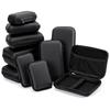New Mini EVA Storage Box Black Portable Zipper Earphone Case Pouch Carrying Bag for Earphone