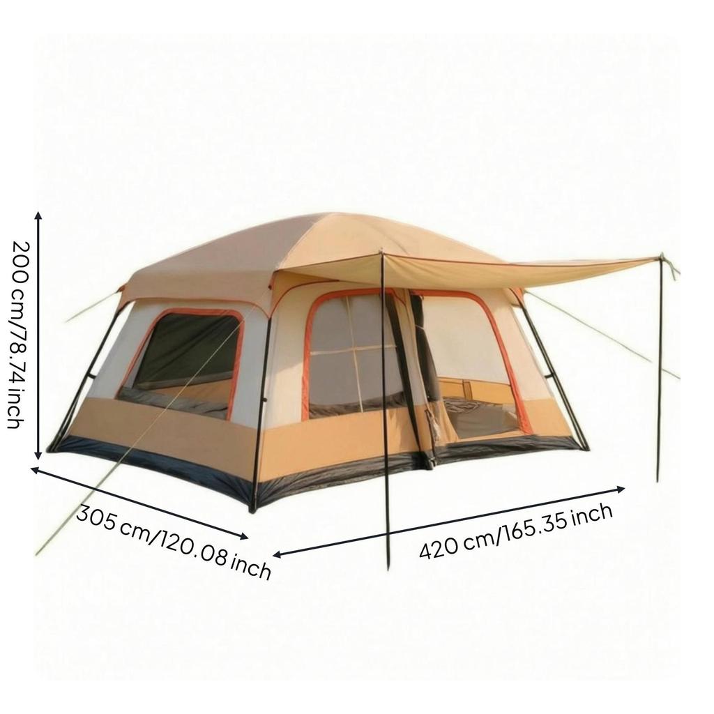 Automatic Tent Waterproof Double-Layer Windproof for Campers