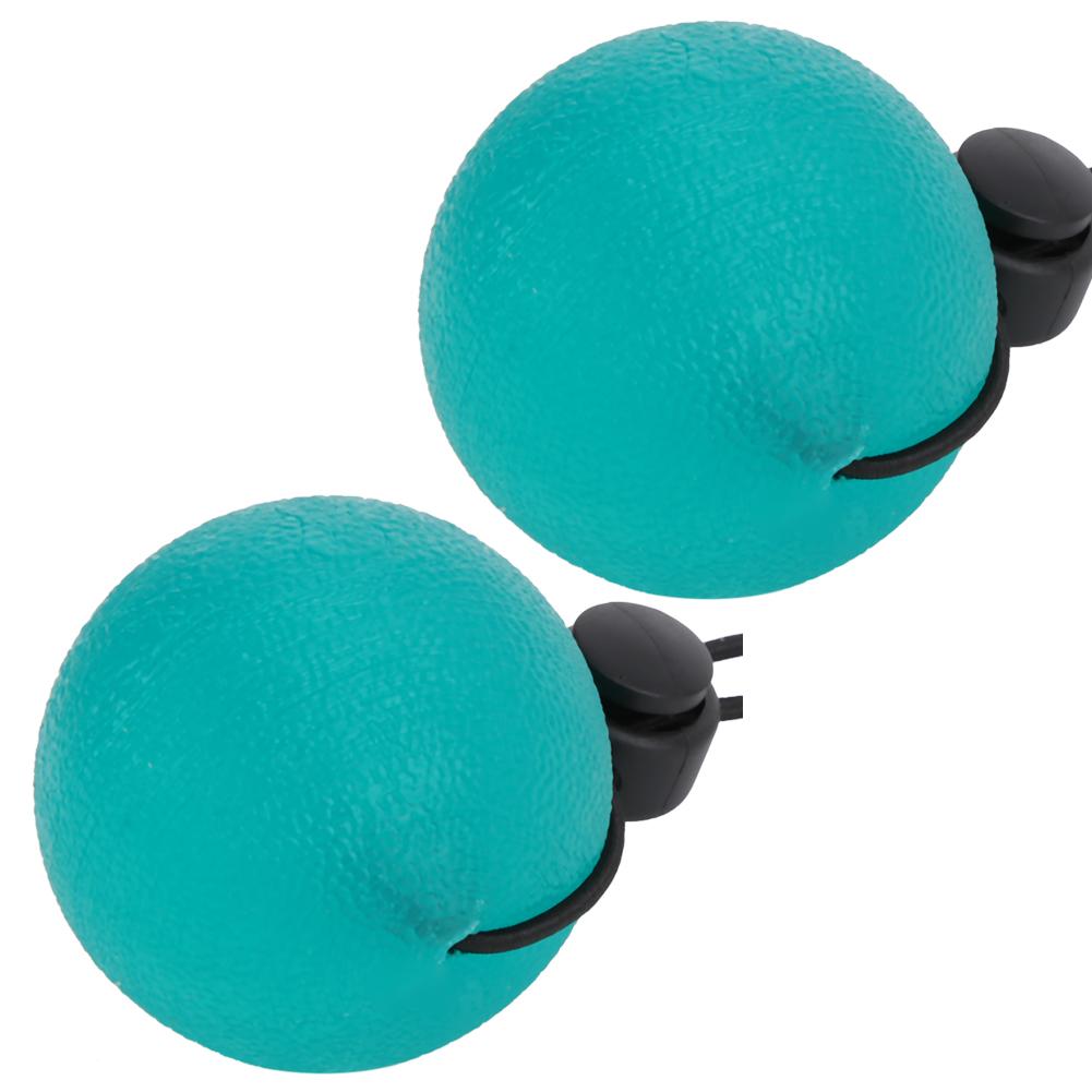 2PCS Silicone Hand Grip Balls for Reduce Pressure Wrist Exercise Massage Recovery ToolsGreen 35 Degrees