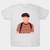 Heren Zwart Print T-shirt Stranger Things Will Fan Art No-Cut Transferpapier Print Katoenen T-shirt