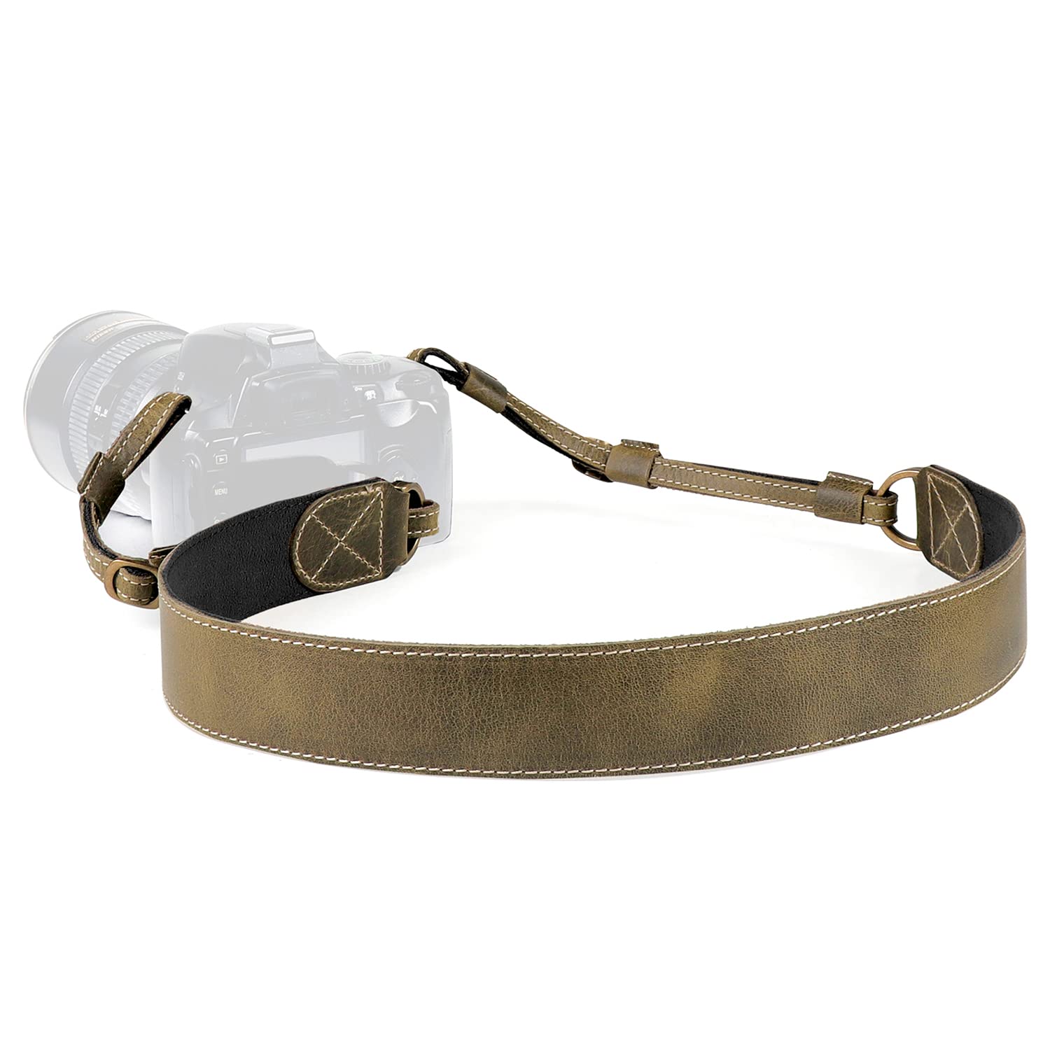 

Ремень из натуральной кожи для зеркальной фотокамеры MegaGear DSLR Sierra Series, зелёный