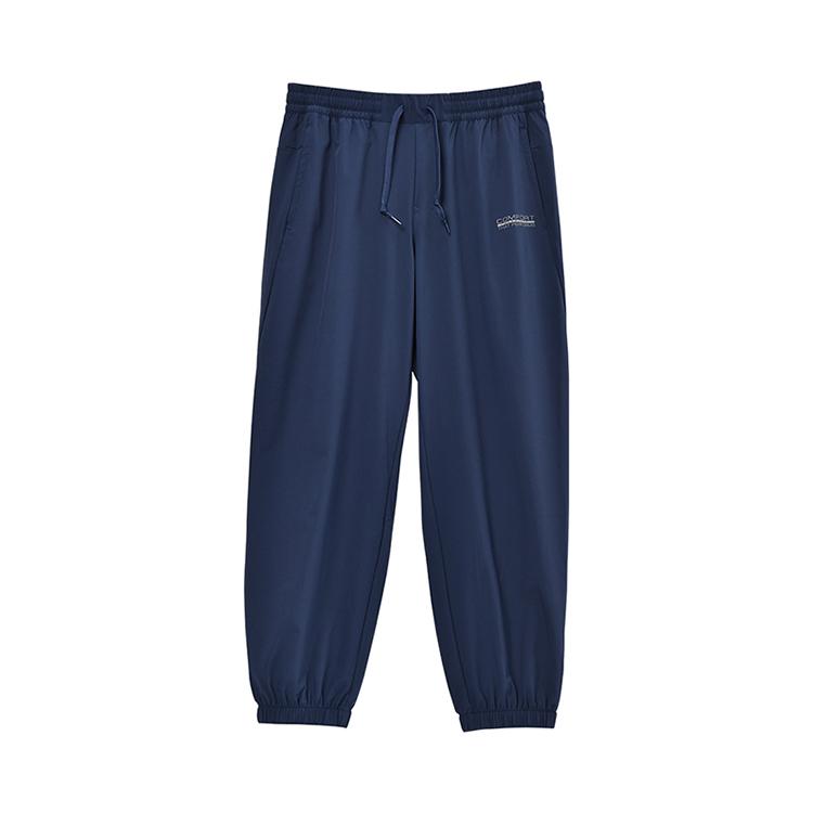 Skechers Simple Comfortable Versatile Casual Pants Men bottoms Navy-Blue P324M055-00DU S