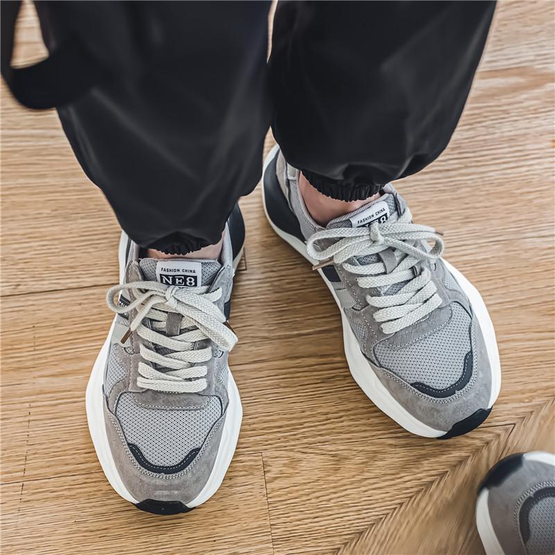 Мужская противоскользящая износостойкая модная повседневная и спортивная обувь с сеткой — фото 6