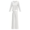 2026 Elegant Women's Suit Set: Long Sleeve & Pants, Loose, Fashionable, Comfortable, Casual, Simple, Breathable