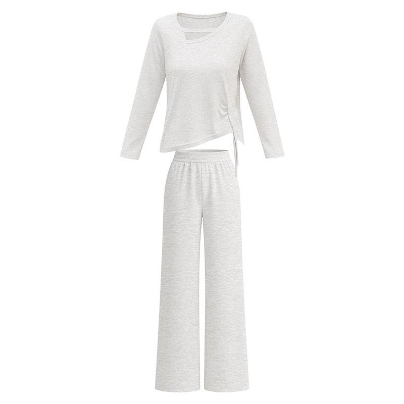 

2026 Elegant Women s Suit Set: Long Sleeve & Pants, Loose, Fashionable, Comfortable, Casual, Simple, Breathable XL (120-140 lbs)