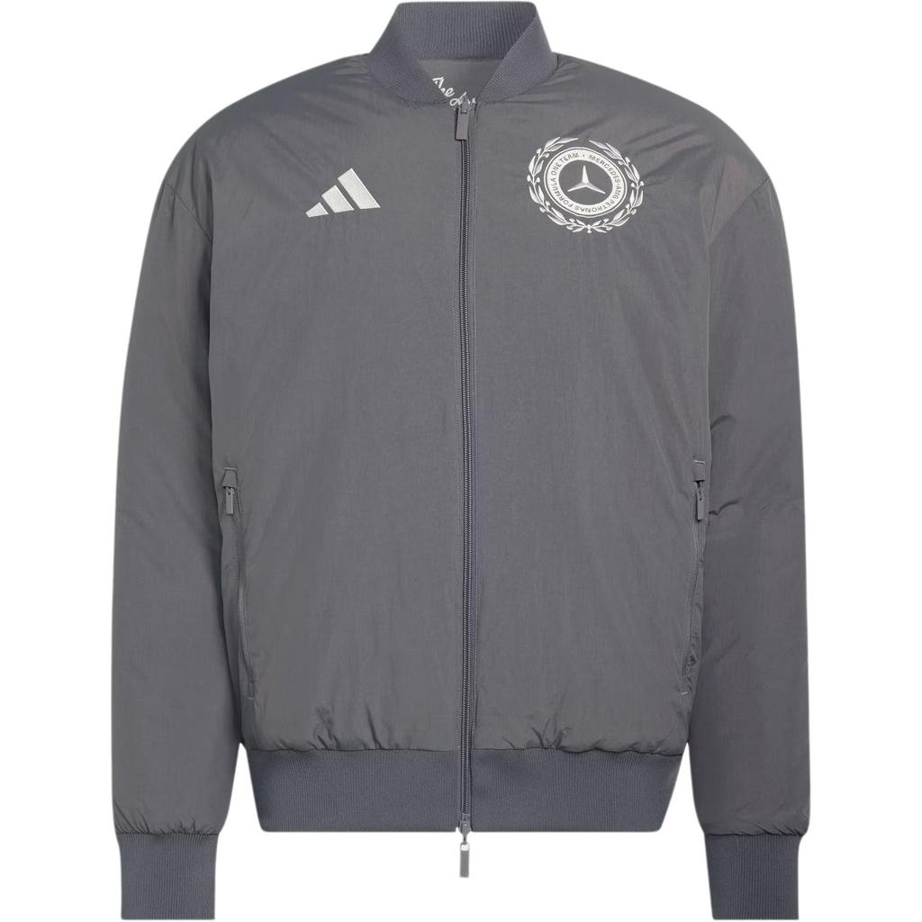 Adidas Mercedes - Amg Formula 1 Team Silver Series Reversible Warm Cotton Jacket Men Jacket KR3572