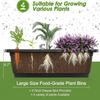 2 Pack 5-Tier Vertical Raised Garden Bed with Drainage System Black Elevated Planter Box for Herbs Vegetables Flowers Indoor Ou