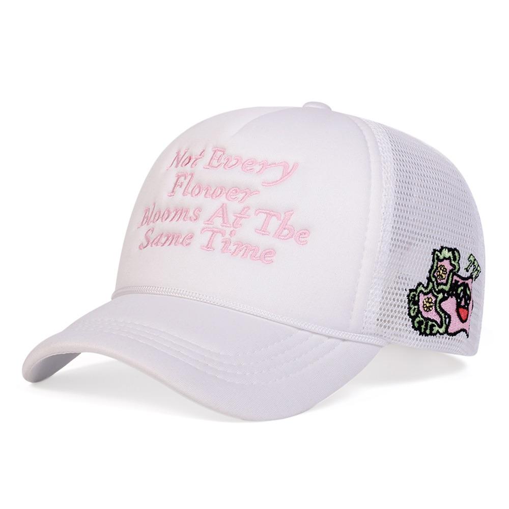 

Letter Snapback Hat Breathable Trucker Caps Sport Summer Baseball Cap Street