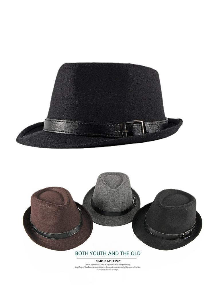 Jarní a letní nový pánský jazzový klobouk retro cylindr dámský jednoduchý lehký talíř všestranný klobouk pro gentlemana