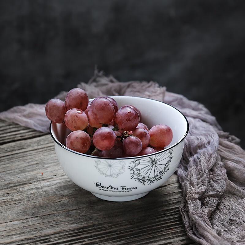 Sushiceramics Löwenzahn 5-Zoll Keramik Reisschüssel Set