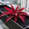 Decorative Branches for Terraces Artificial Fall Fern Plants, 18 Heads Autumn Orange Fake Persian Marine Theme Landscape Decorations Greenery Bushes,