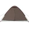 Dome Camping Tent for 4 Persons Brown Waterproof