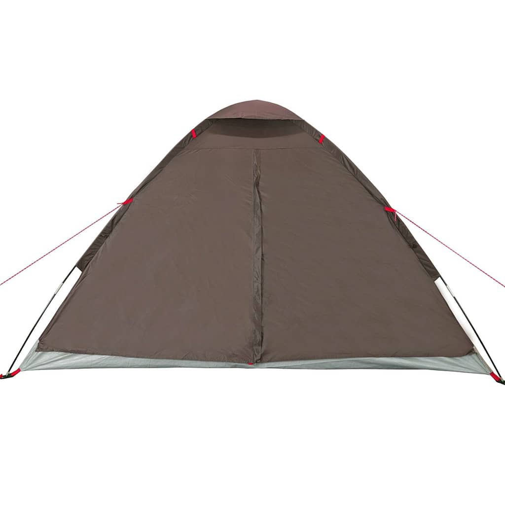 Dome Camping Tent for 4 Persons Brown Waterproof
