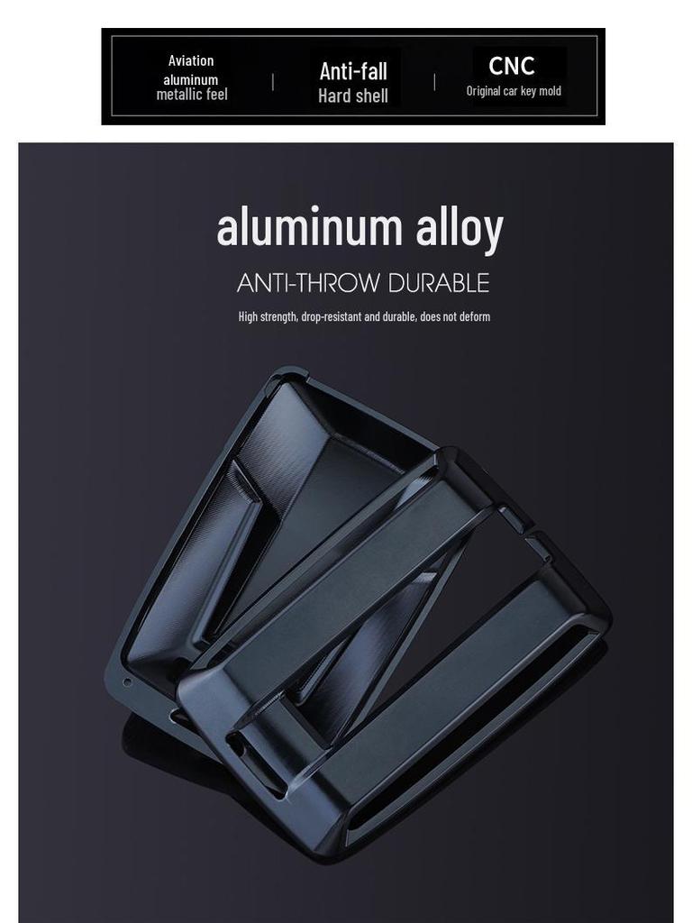 KAKTUS Aluminum Alloy Car Key Shell for Tank 300 - High-End Snap-On Case