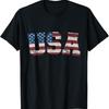 Usa Flag Stars And Stripes For Patriotic Independence Day T Shirt