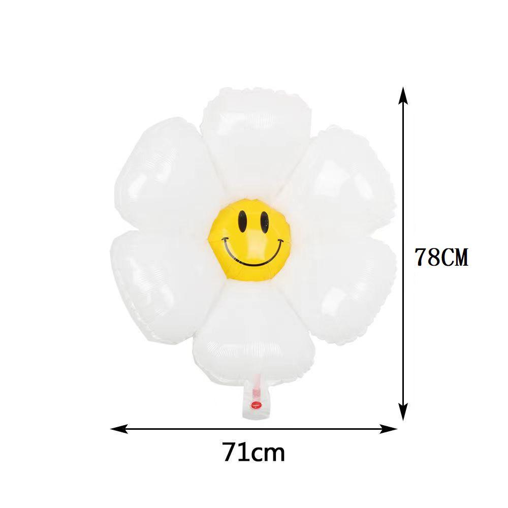 Spring Floral Aluminum Foil Balloons for Birthday Parties and Outdoor Events