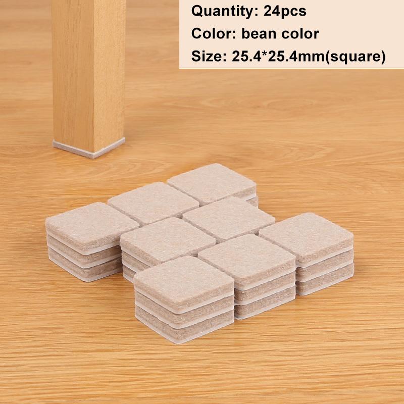 

Войлочные накладки на ножки мебели 5 мм квадратные наклейки на ножки стульев и столов Чехлы для ковриков Защитные накладки на деревянные полы Нижние противоскользящие накладки