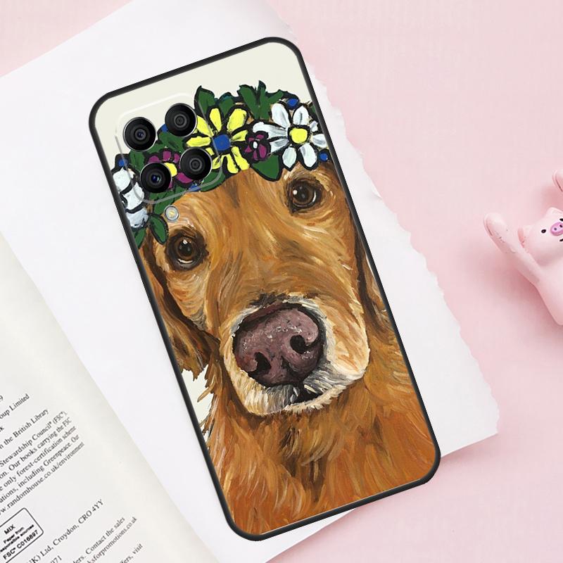 Golden Retriever Dog Case For Samsung Galaxy M51 M55 M35 M15 M56 M36 M16 M06 M13 M33 M53 M12 M32 M52 M14 M34 M54