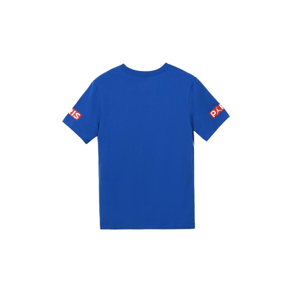 Jordan SS20 PSG Logo Tee Men Tops Blue BQ8385-480