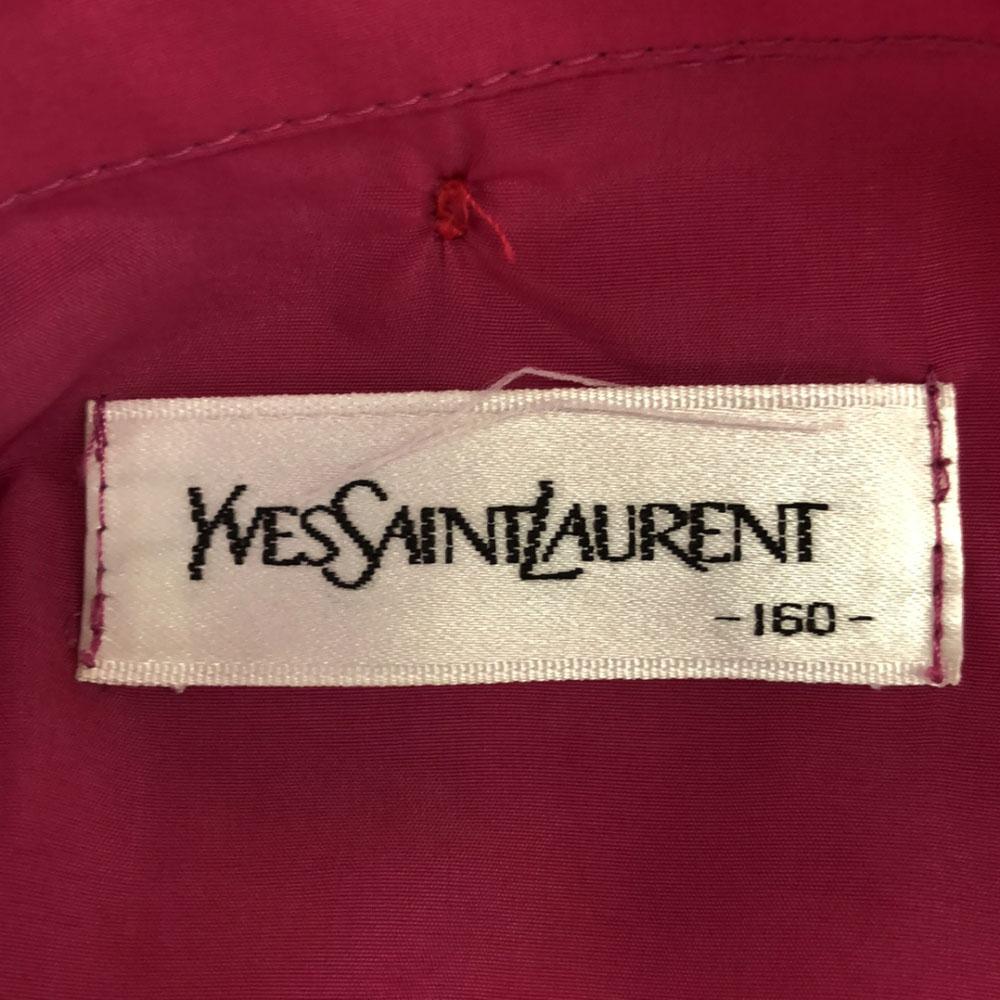 YVES SAINT LAURENT 90s Long sleeve Zip hoodie 63" Pink Old Kid's Used