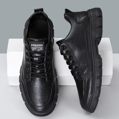 Herrenschuhe 2024 Frühling und Herbst neue lässige Trend Lederschuhe Slipper Herren weiche Sohle bequeme Sport-Board-Schuhe Herren