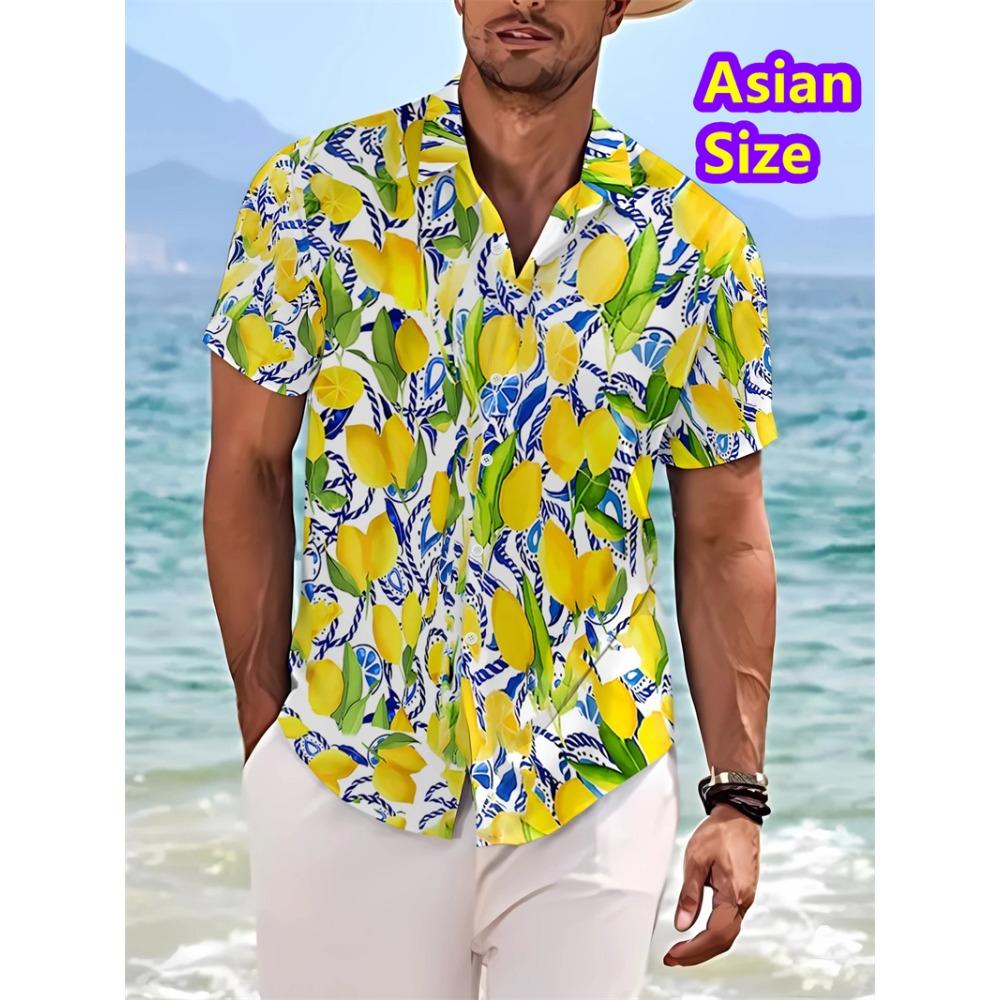 Cheap Floral Shirts Men's Hawaii Holiday Party Blouse 2026 Lapel Beach Shirt Flower Korean Fashion Short-sleeved Womens Clothes
