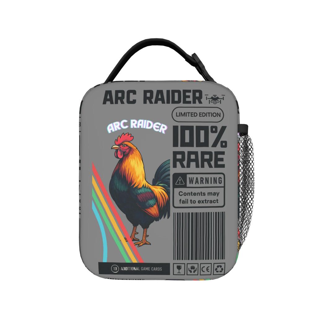 Don't Shoot Arc Raiders Scrappy  Insulated Lunch Bag Thermal Bag Reusable,Meal Container  Large Tote Lunch Box Food Storage Bag