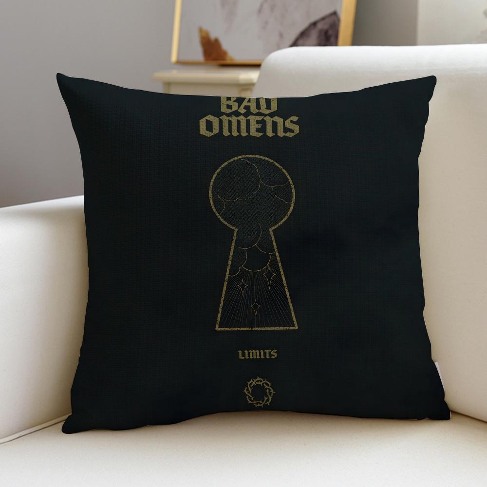 Heavy BBad OmensS Cushion Cover Breathable and skinfriendly linen pillowcase square removable and washable cushion
