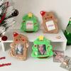 Gingerbread Man Photocard Holder Cartoon Bag Pendant Christmas Tree Card Holder Fluffy Kpop Photo Card Sleeves Christmas Gift