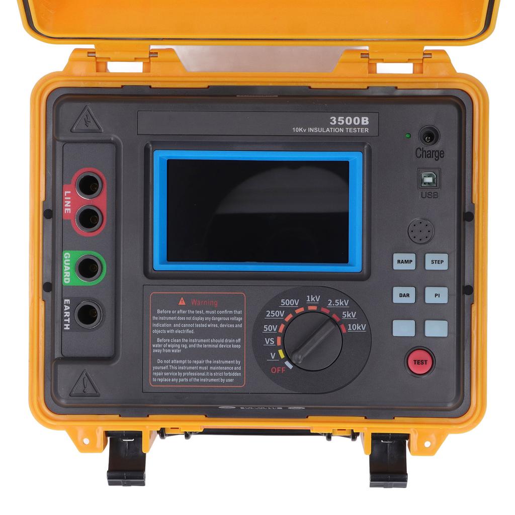Waterproof Box Resistance Tester Insulation Resistance Tester High Voltage Resistance Megohmmeter with Waterproof Box ETCR3500B