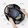 Large Capacity Mesh Beach Tote Bag Women Waterproof Shoulder Bag Multi Pocket Swimming Pool Travel Storage Handbag