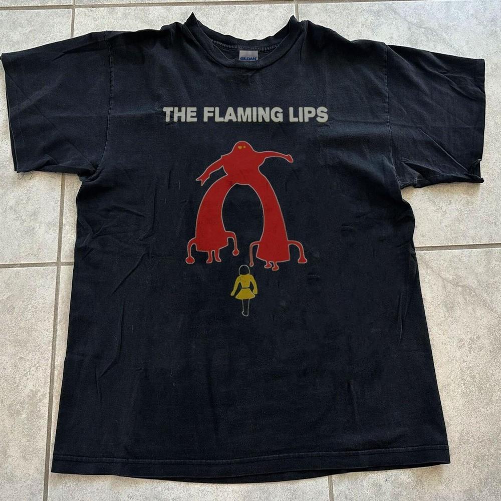 The Flaming Lips Tshirt Rare Design Black Unisex Tshirt Men Women KH14859 Unisex T-Shirt