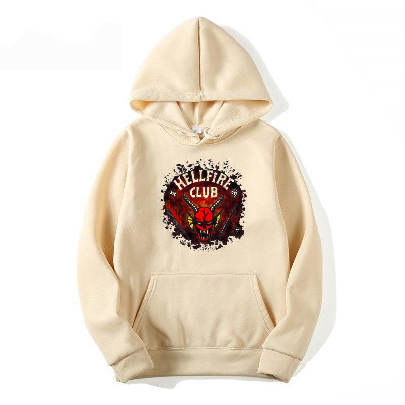 2025 Kids' Stranger Things Hellfire Club Fleece Hoodie for Autumn/Winter