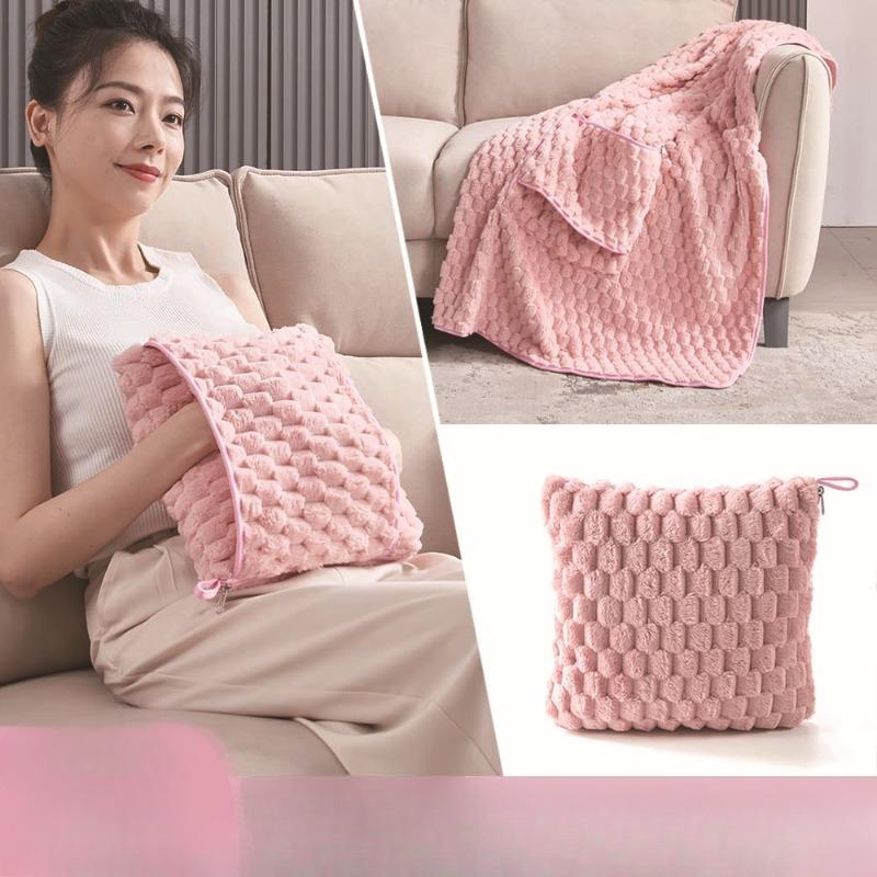 

Утолщенное однотонное одеяло для дивана, одеяло для хранения офисного кондиционера